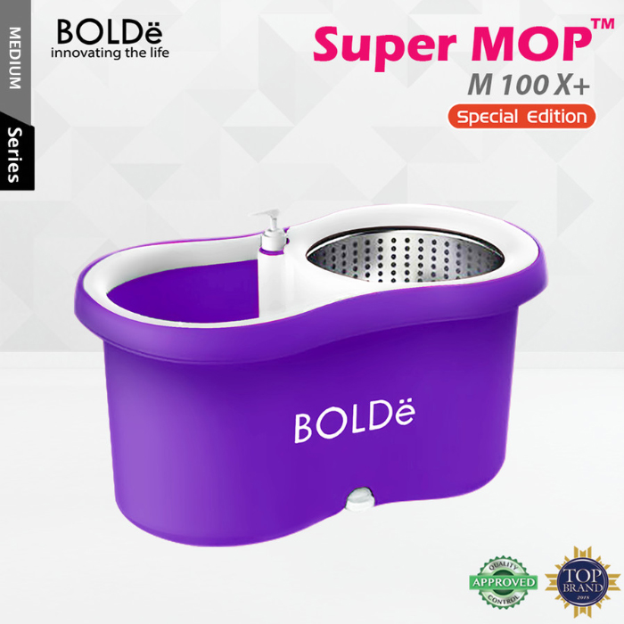 Bolde Super MOP Alat Pel Lantai M-100X+ | M100X+ Purple Special Edition